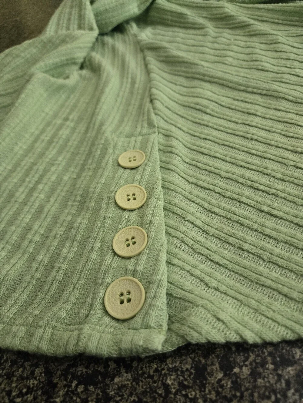 N Touch 2 pc Womens 2X Open Front Lime Green Textured Oversized Cardigan & Shell